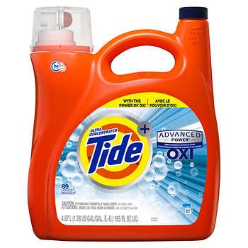Tide OXI Advanced Power Liquid Laundry Detergent 89 wash loads