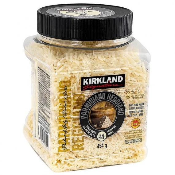 Kirkland Signature Shredded Parmigiano Reggiano Cheese 454 G