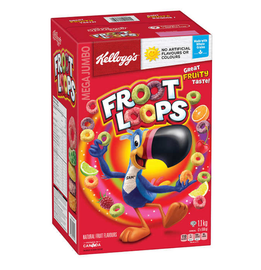 Kellogg’s Froot Loops Cereal 1.1 kg