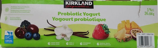 Kirkland Signature Probiotic Yogurt, 24 X 100g