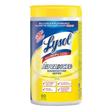 Lysol Disinfecting Wipes, 80ct
