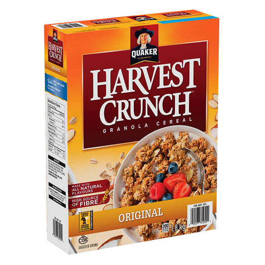 Quaker Harvest Crunch Original Granola Cereal 1.8 kg