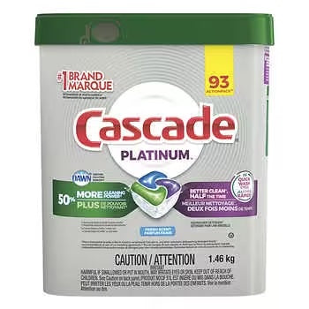 Cascade Platinum Dishwasher Detergent 93 tabs