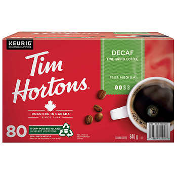 Tim Hortons Single serve Decaf K-Cups