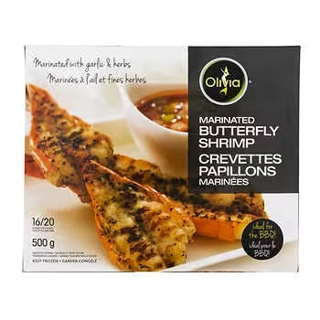 Olivia Frozen Marinated Butterfly Shrimp 500 g