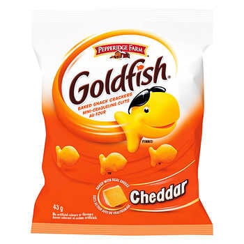 Goldfish Baked Snack Cheddar Crackers 24 × 43 g