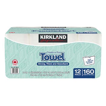 Kirkland Signature Paper Towels (12 Rolls)