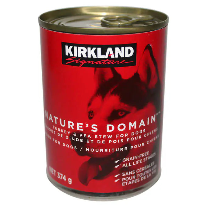 Kirkland Signature Nature’s Domain Turkey and Pea Stew Canned Dog Food