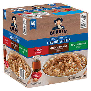 Quaker Instant Oatmeal 3 Flavour Variety Pack