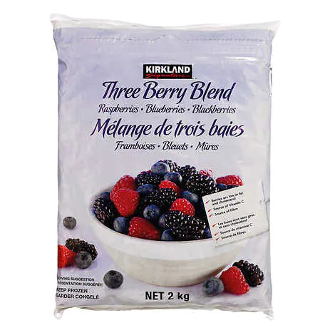 Kirkland Signature Frozen Three-berry Blend Fruit 2 kg