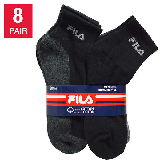 Fila Men's Cotton Socks, 8-pack