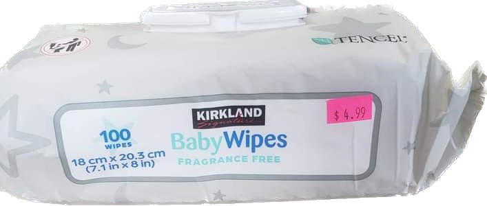 Kirkland Signature Baby Wipes Fragrance Free, 100 wipes