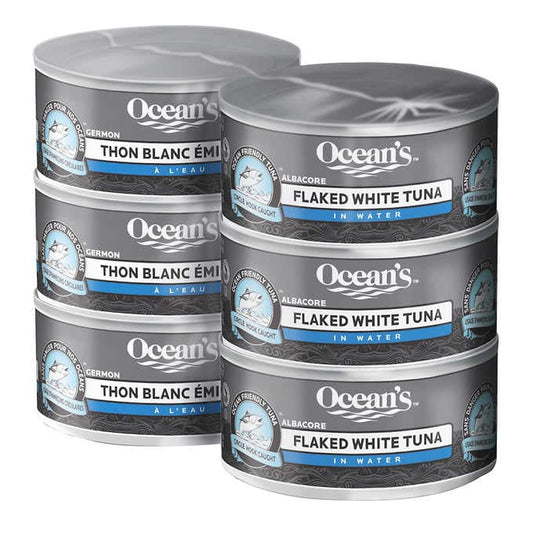 Ocean's Flaked White Tuna, 184g can