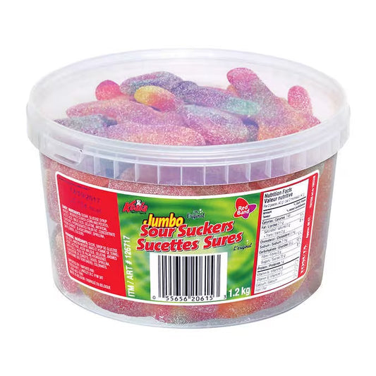 Red Band Jumbo Sour Suckers 1.2 kg